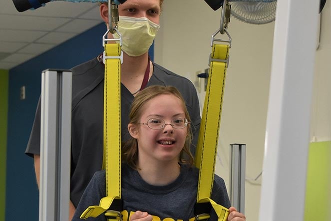 Angela on the Therastride