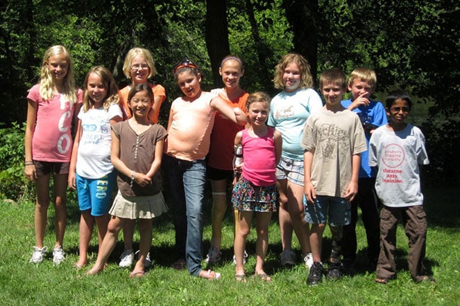 Elena at Camp Achieve in 2010.