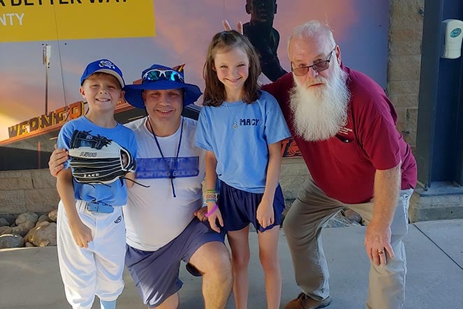 Jace, Macy and two Shriners