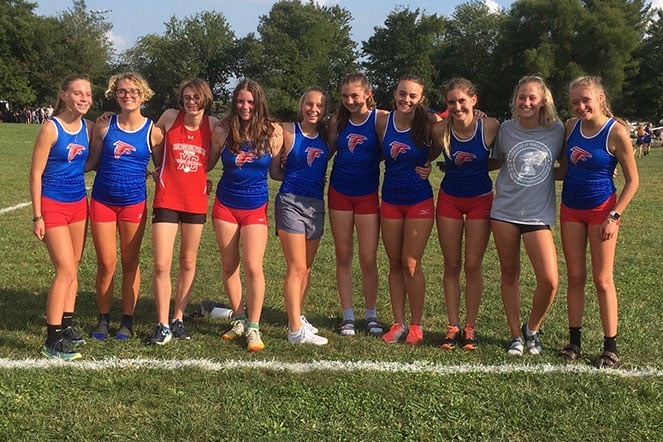 Jenna with teammates