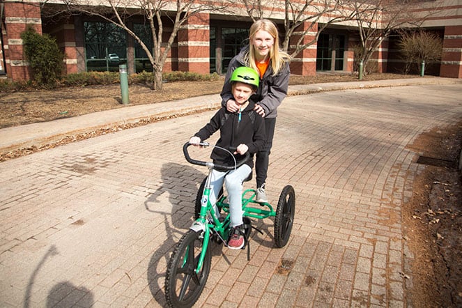 Jordan on adaptive tricycle