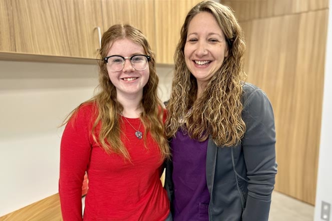 Kennedy with female therapist