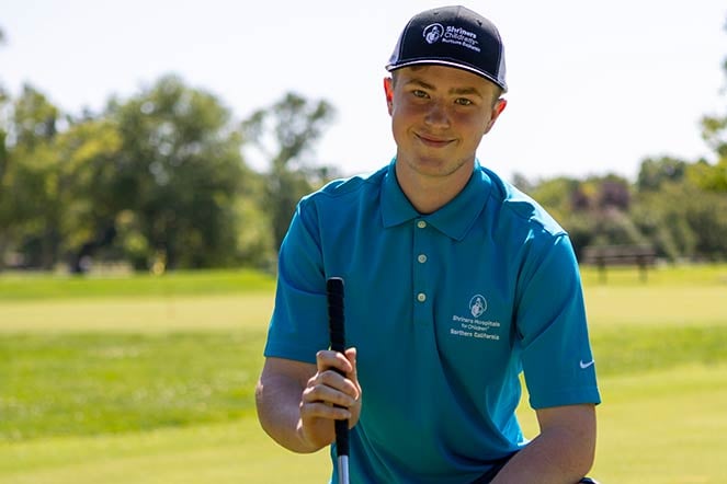 Keoni on golf course