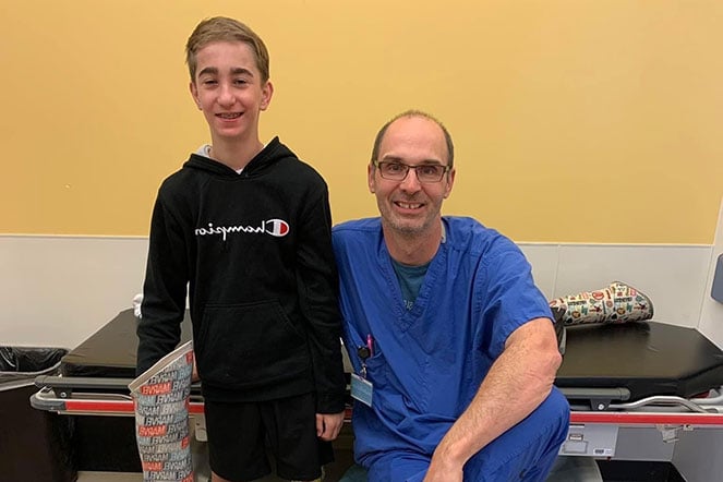 male patient with physician