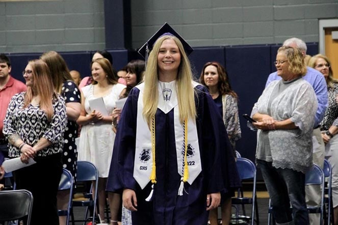 Malorie in graduation gown