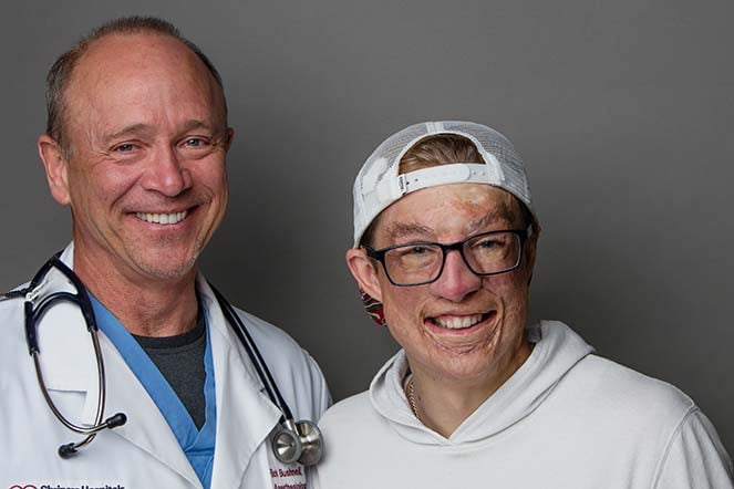 Marius with Dr. Bushnell