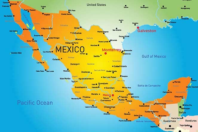 Mexico map