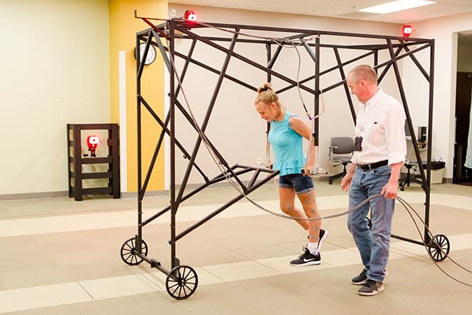 patient gait assessment in motion analysis center