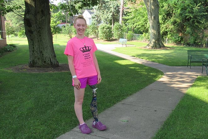 Rachel standing in a park