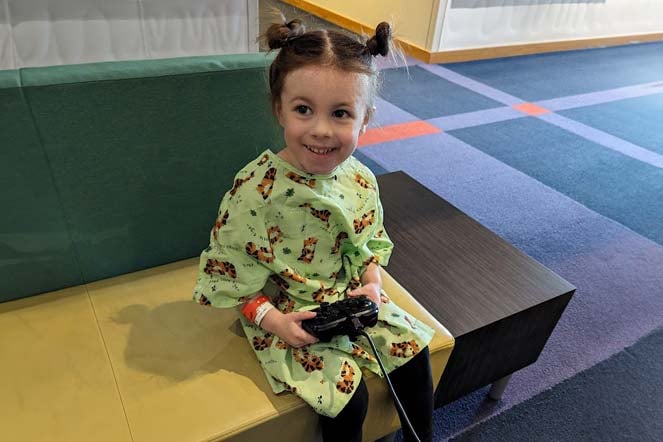 zoey playing video game