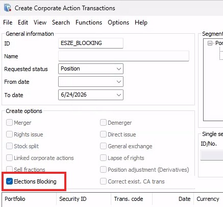 CA Create Election Blocking