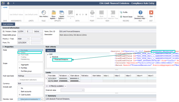 ESG Picture 3 Compliance Online mode for Flexible Analytics