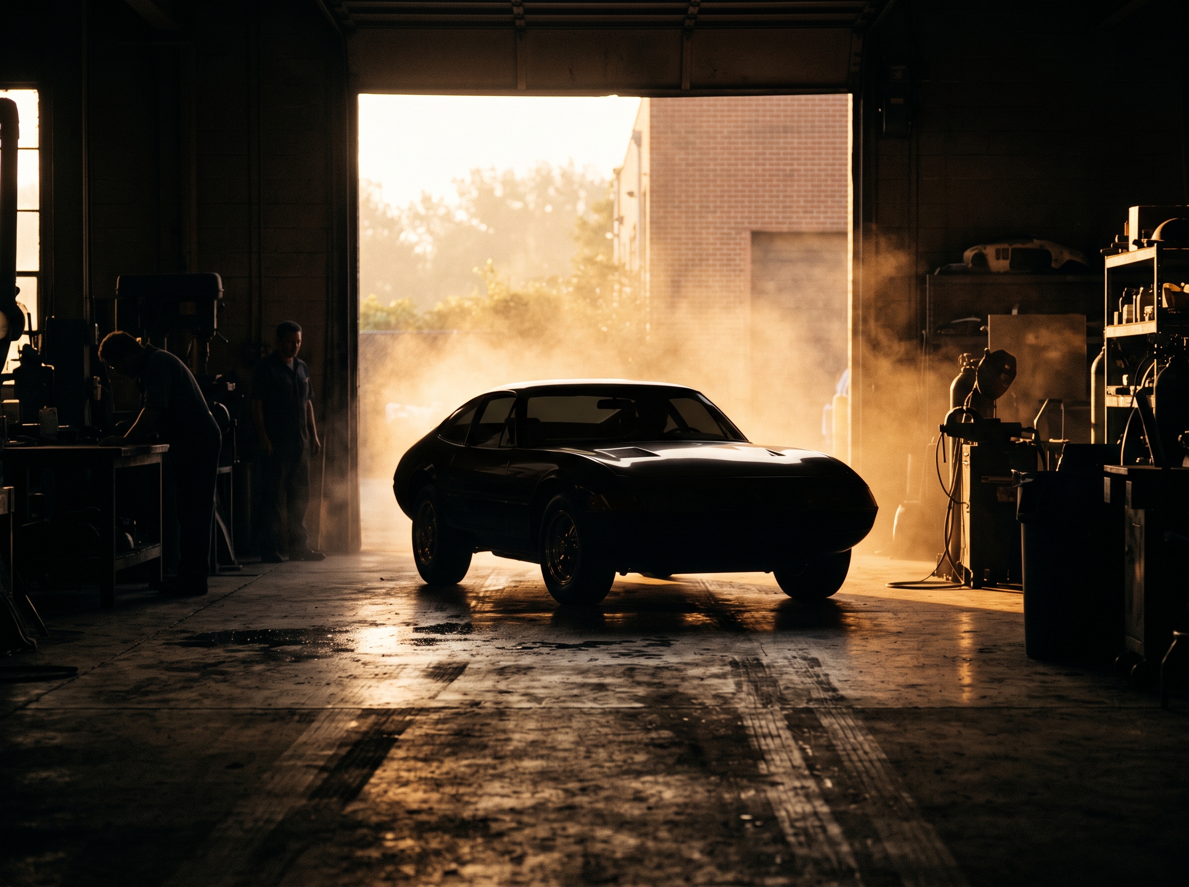 VELARO 1971 — first motion, a prototype silhouette leaving the atelier