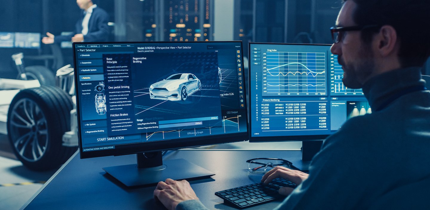 Automotive Manufacturing Data Control Screen