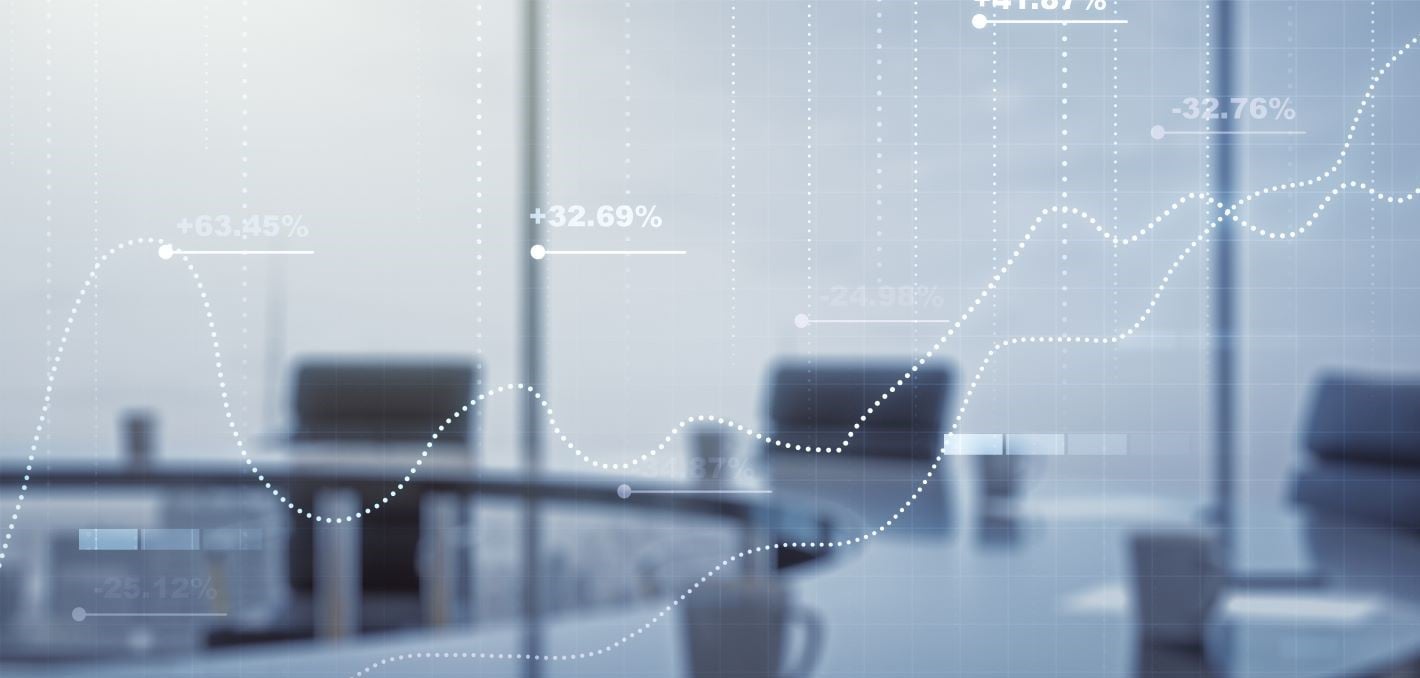 Abstract financial chart