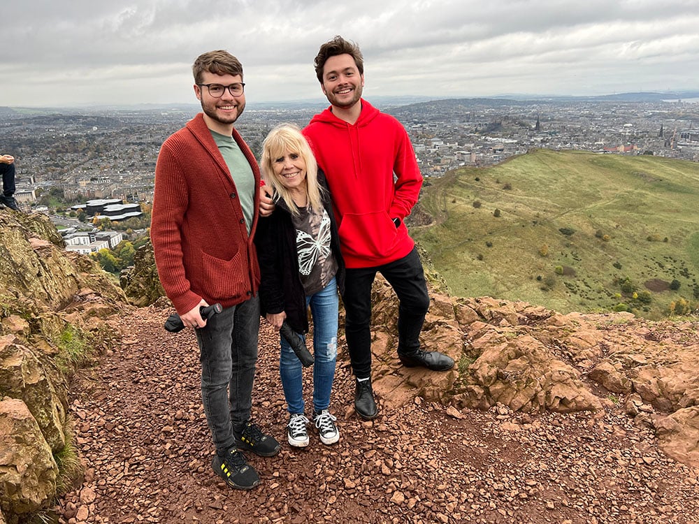 Mom and Brother in Edinburgh