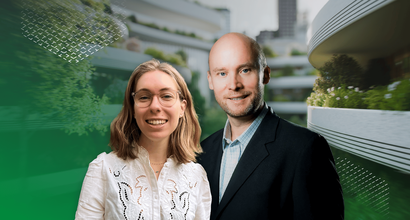 Picture of Paul Horrocks and Emma Raiteri from the OECD