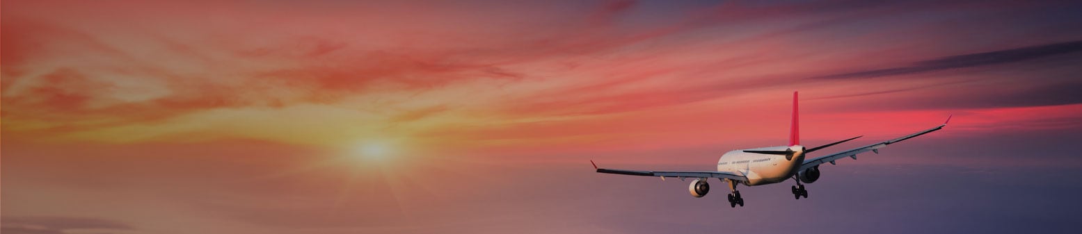 Sky with airplane