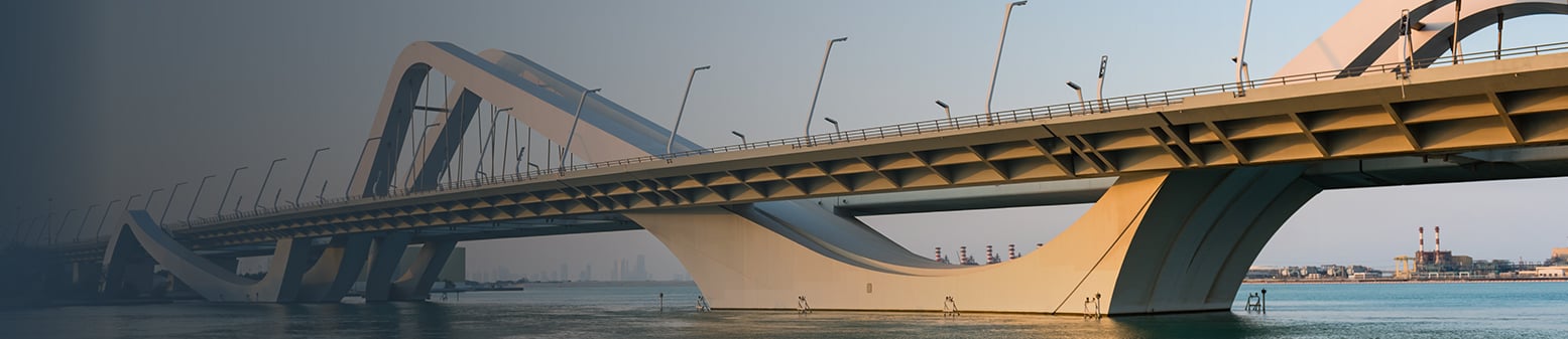A bridge in Abu Dhabi, United Arab Emirates