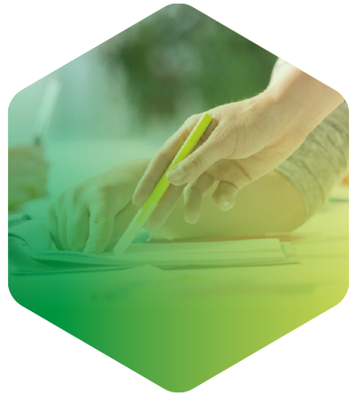 Hexagon picture that illustrate personalised recommendations