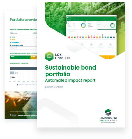 Picture of the cover of the Sustainable bond portfolio automated impact report