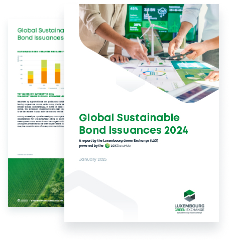 Cover of LGX Report Global Sustainable Bond Issuances 2024