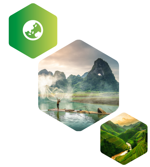 Picture of a landscape in Vietnam