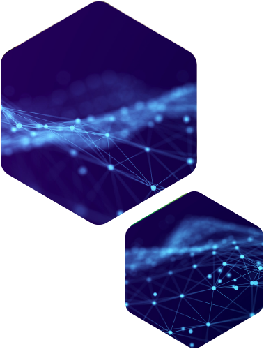 Picture of two hexagons representing security tokens