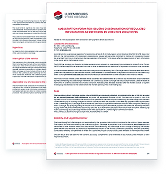 FNS - Regulated information notices