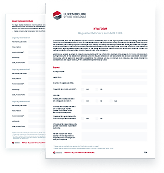 Listing application - KYC form
