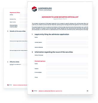 LuxSE SOL - Application form