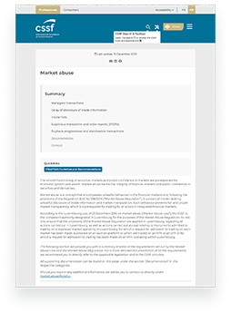Market abuse - CSSF forms and templates