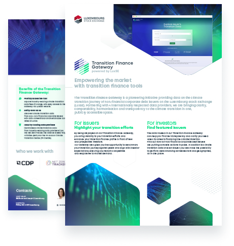 Transition Finance Gateway - Factsheet Transition Finance Gateway - Factsheet