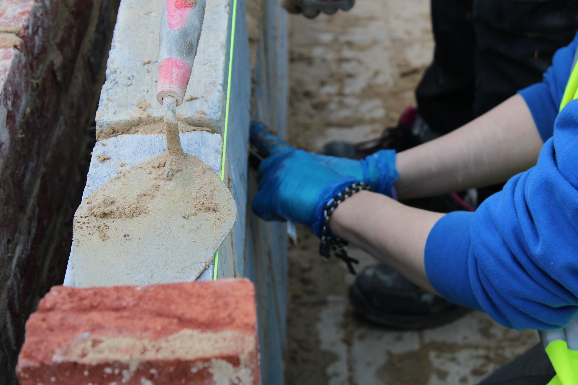 Female bricklaying workshop