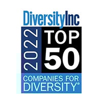 DiversityInc 2022 Top 50 Companies for Diversity badge.