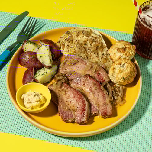 delicious Irish corned beef feast dish 