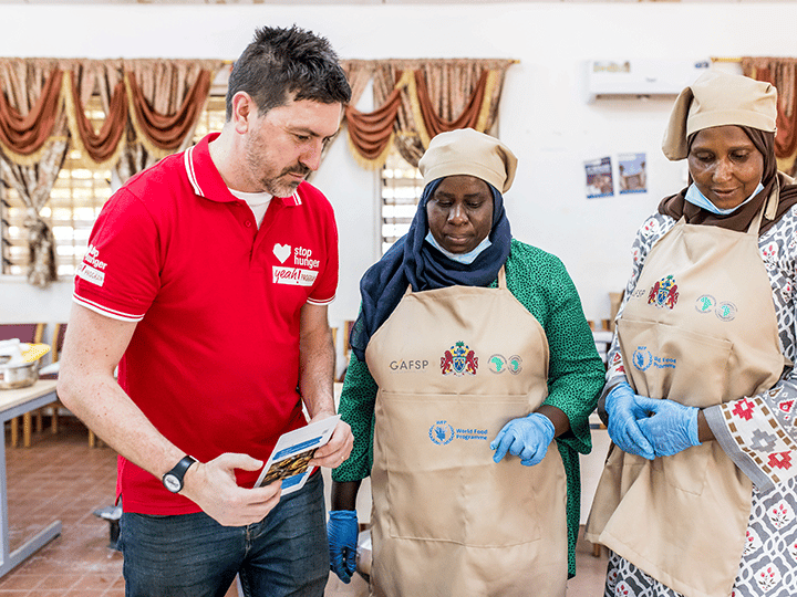 Stuart in the Gambia - Yeah mission with WFP