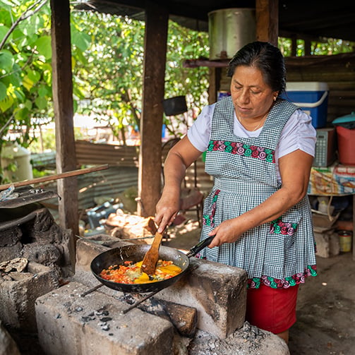 school feeding programme with stop hunger and wfp in guatemala