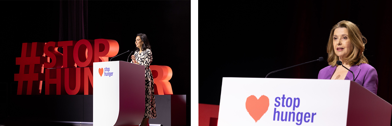 Mouna-sophie-stop-hunger-dinner-on-stage