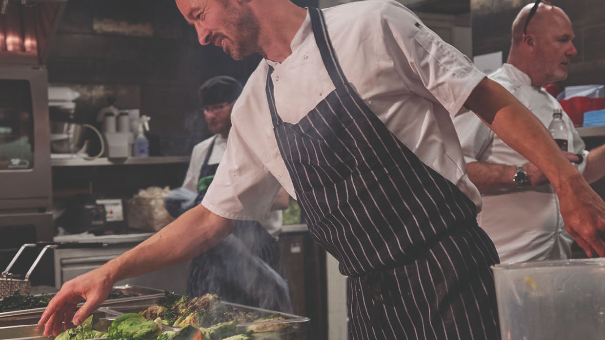 a chef making delicius food