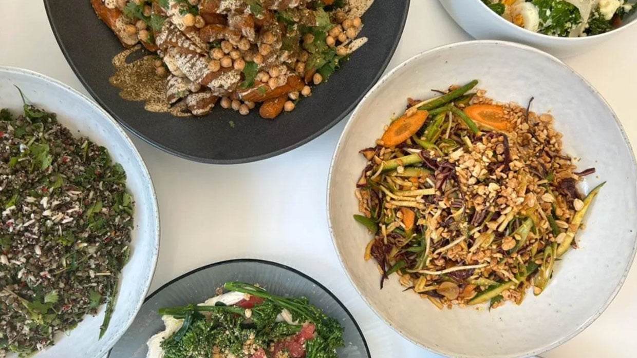 plates of healthy food