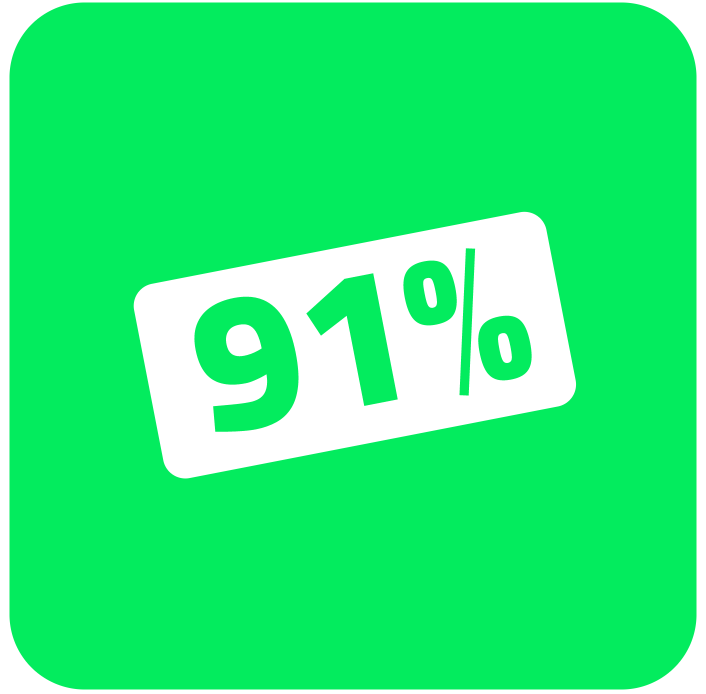 91%