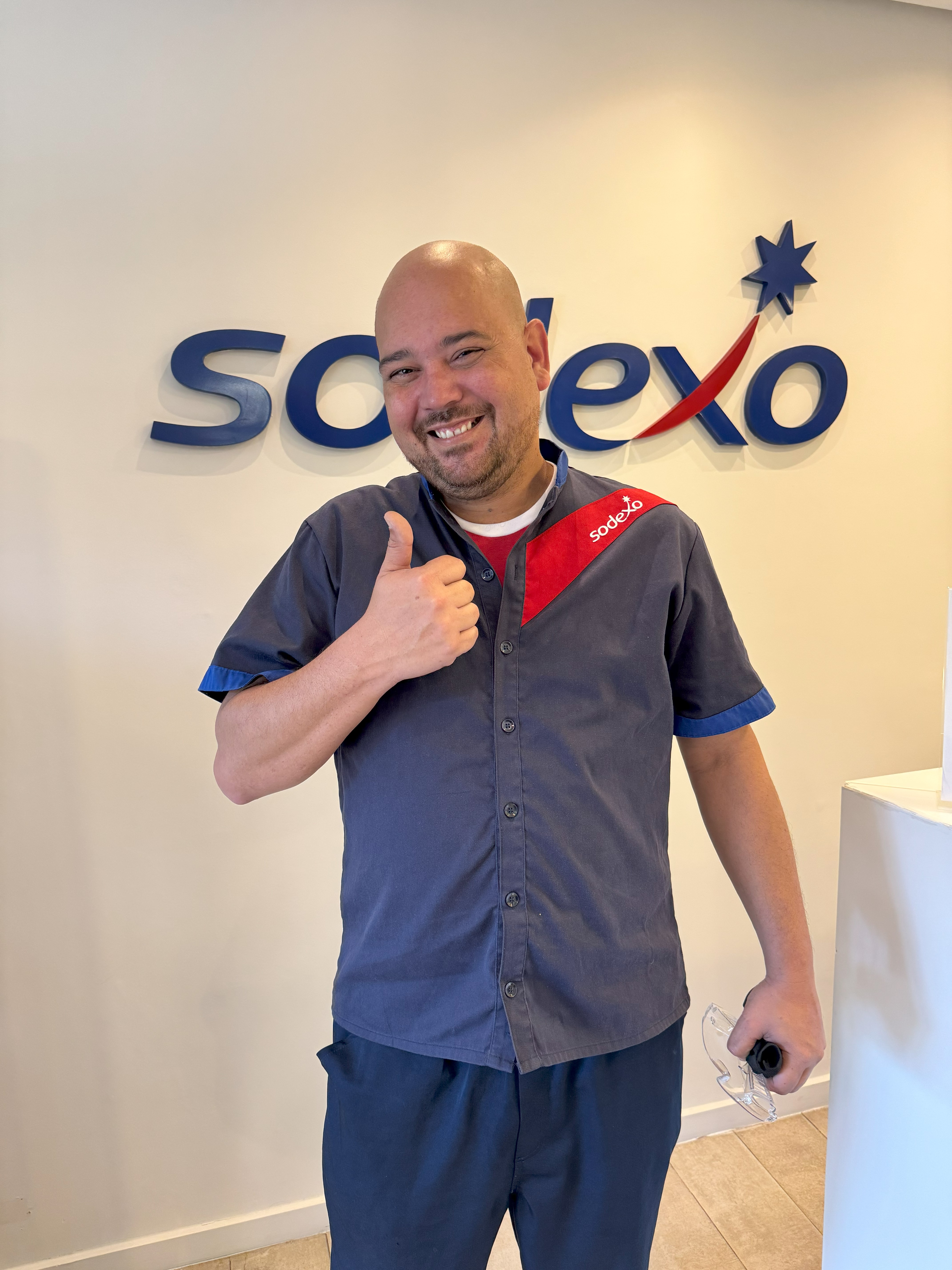 Helio na sede da Sodexo em São Paulo