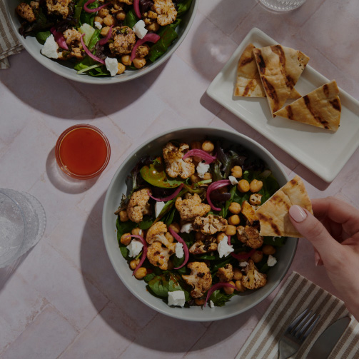 bowl with healthy food