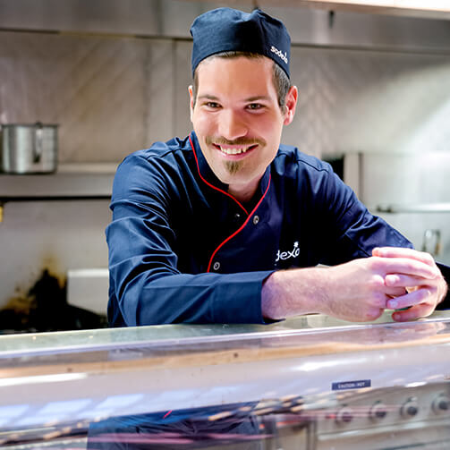 man in uniform smiling