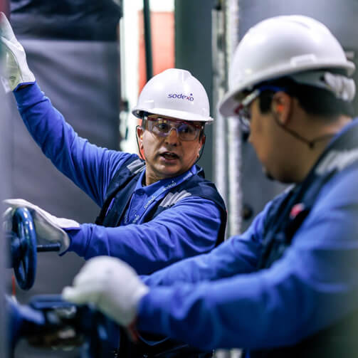 two male engineers working