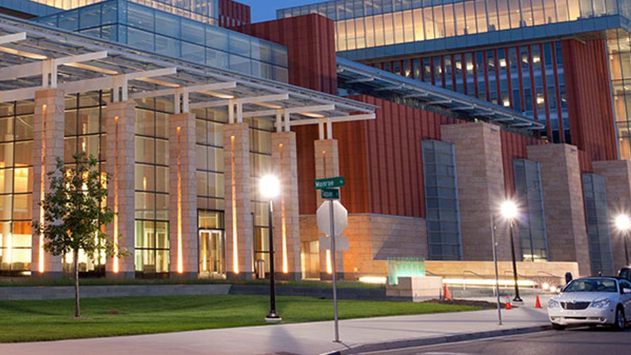 night view building