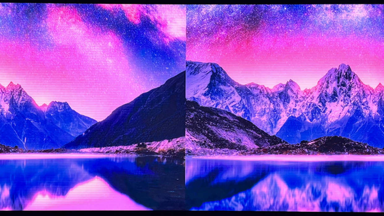 purple landscape image