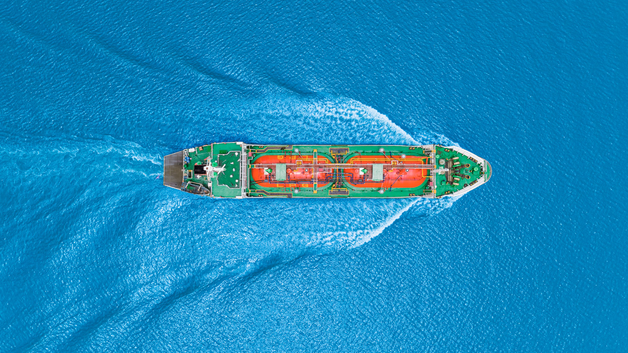 a ship on the ocean