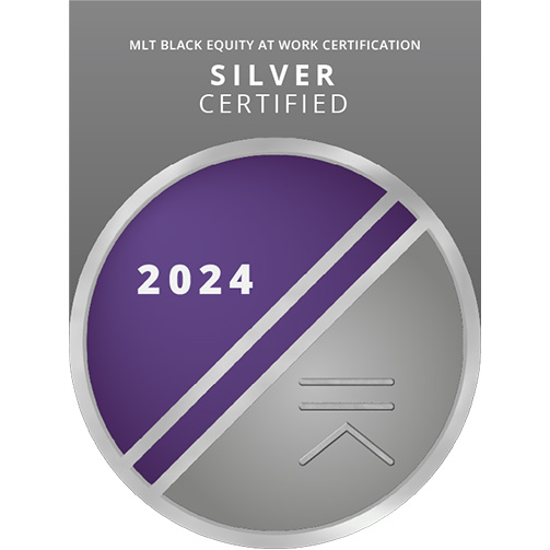 2024 MLT Black Equity at Work Silver Certification Badge